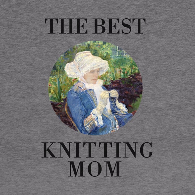 THE BEST KNITTING MOM EVER FINE ART VINTAGE STYLE MOTHER OLD TIMES. by the619hub